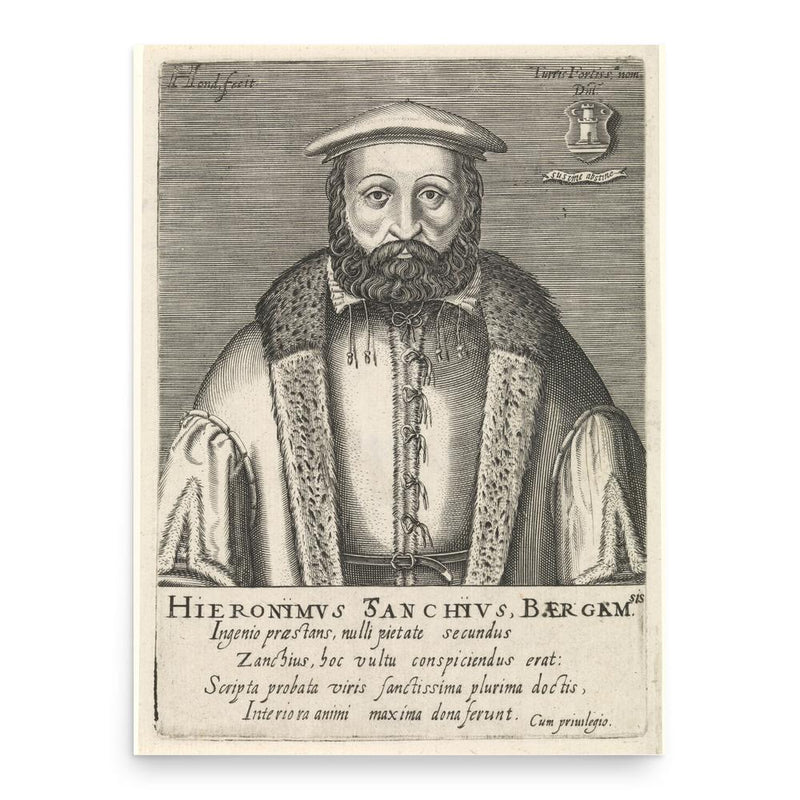 Girolamo Zanchi poster print, in size 18x24 inches.