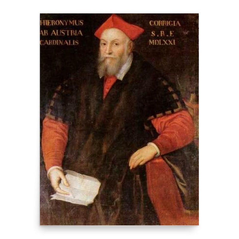 Girolamo di Corregio poster print, in size 18x24 inches.