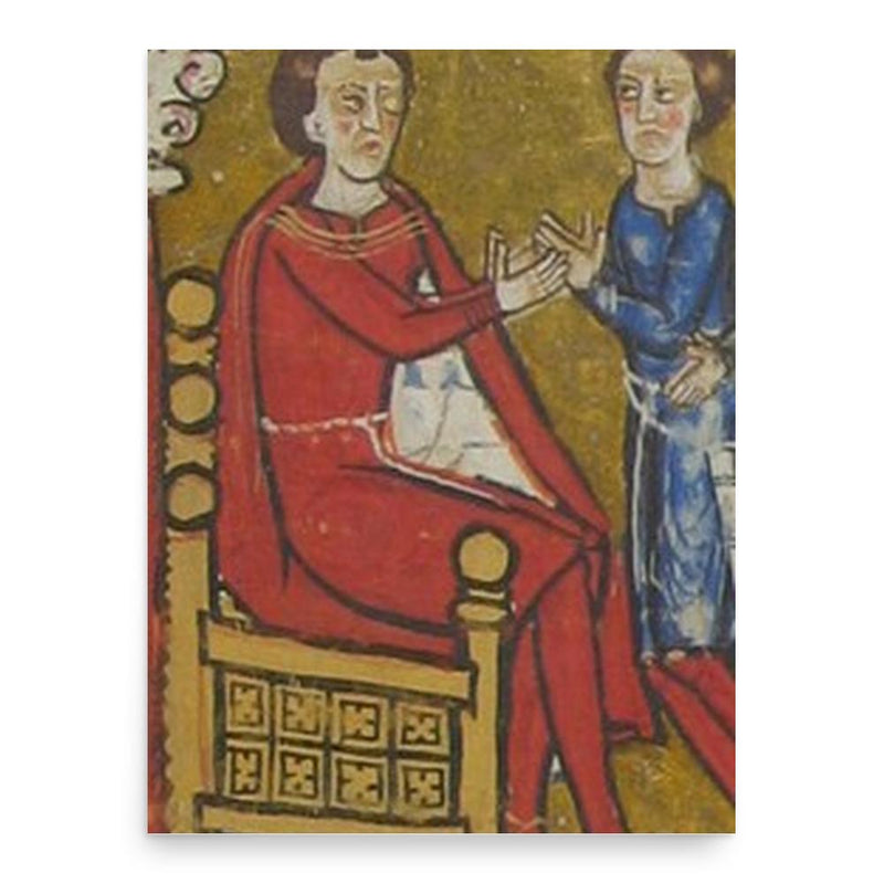 Giselbert II of Roussillon poster print, in size 18x24 inches.