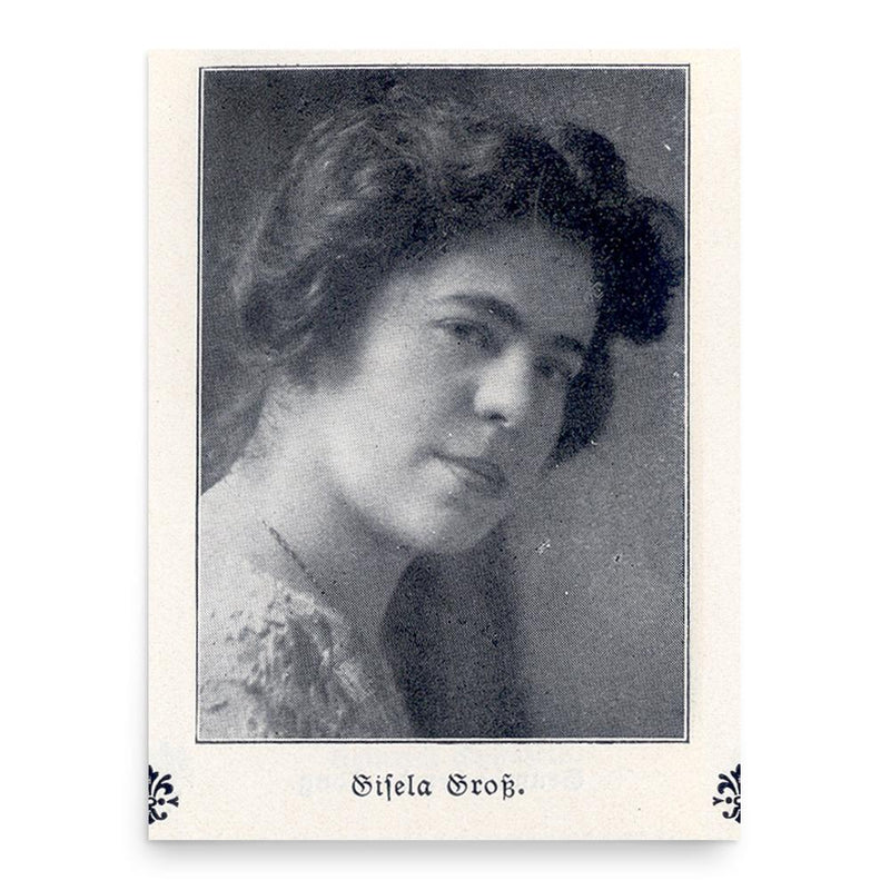 Gisella Grosz poster print, in size 18x24 inches.