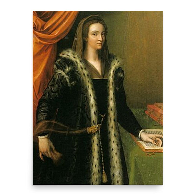 Giulia Gonzaga poster print, in size 18x24 inches.