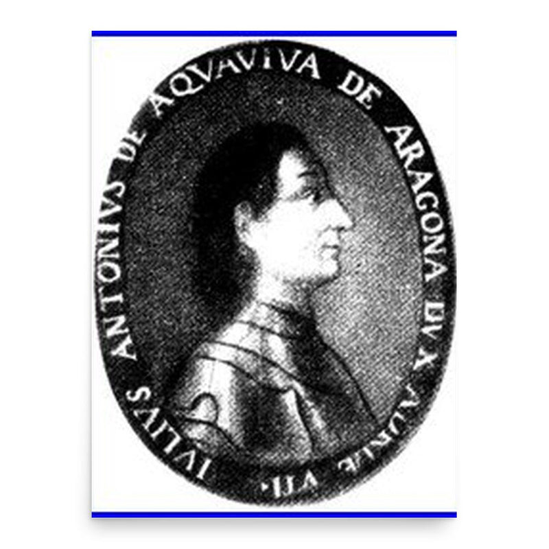 Giulio Antonio Acquaviva poster print, in size 18x24 inches.