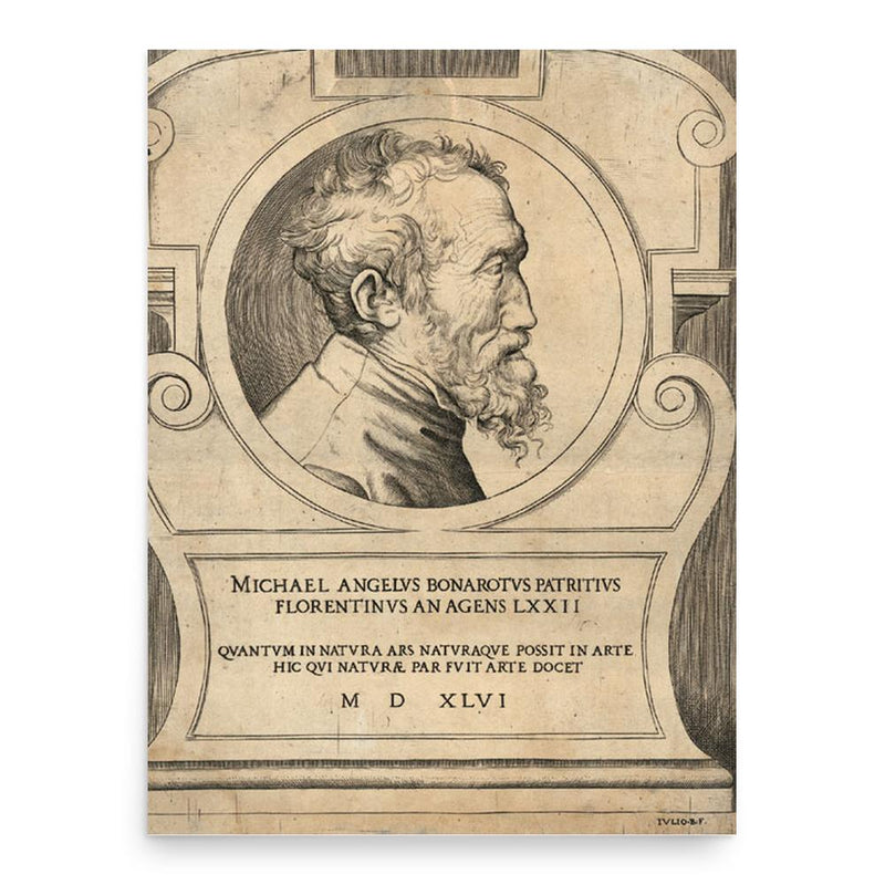 Giulio Bonasone poster print, in size 18x24 inches.