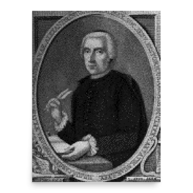 Giulio Cesare Cordara poster print, in size 18x24 inches.