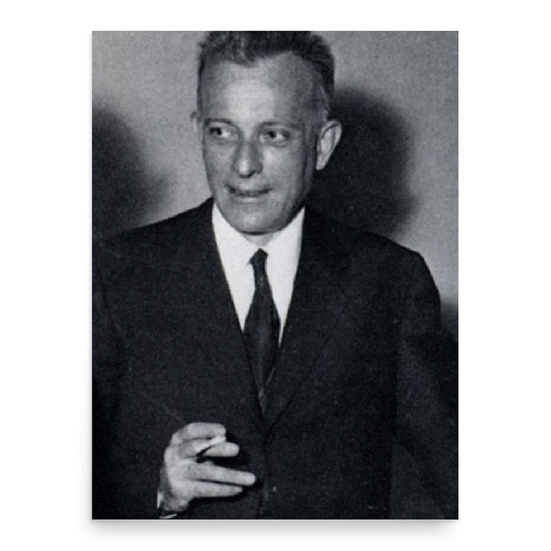 Giulio Einaudi poster print, in size 18x24 inches.