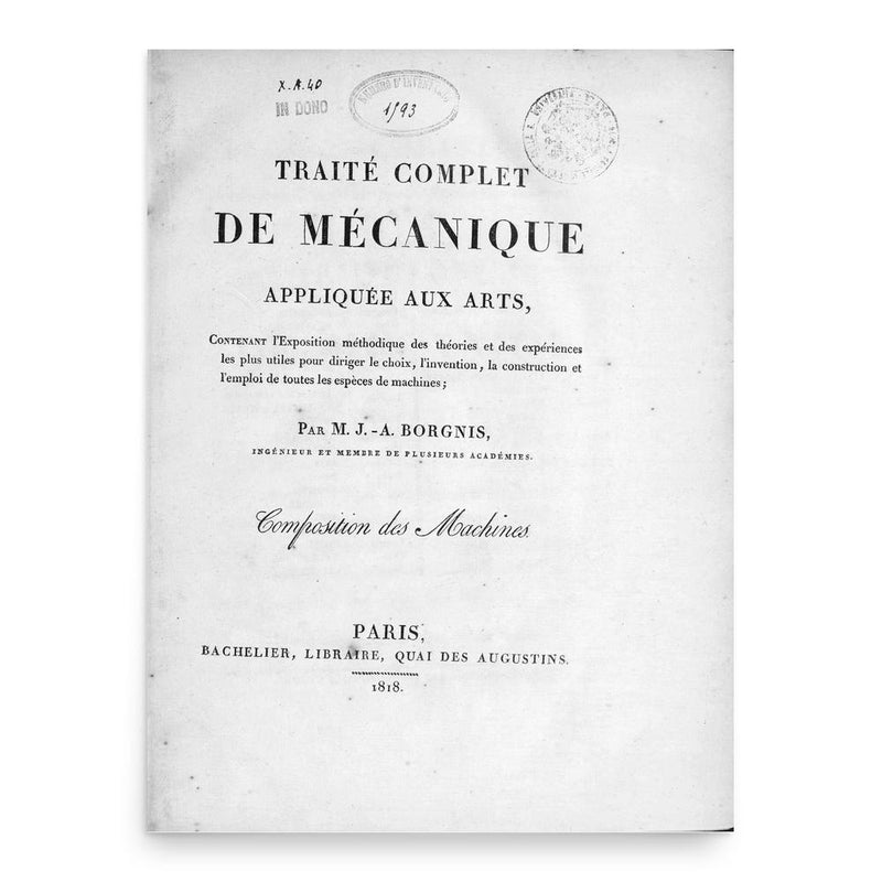 Giuseppe Antonio Borgnis poster print, in size 18x24 inches.