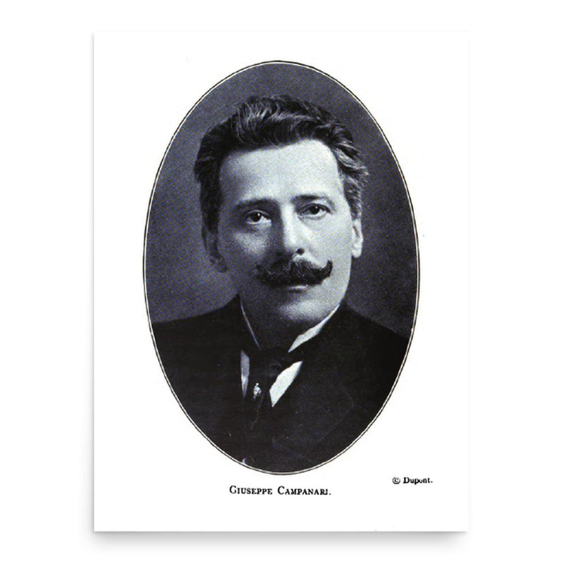 Giuseppe Campanari poster print, in size 18x24 inches.