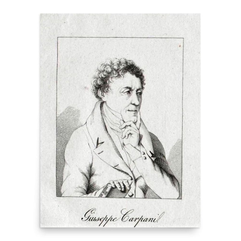 Giuseppe Carpani poster print, in size 18x24 inches.