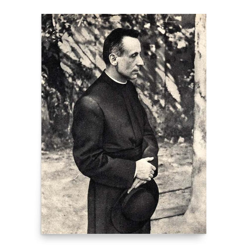 Giuseppe Dossetti poster print, in size 18x24 inches.