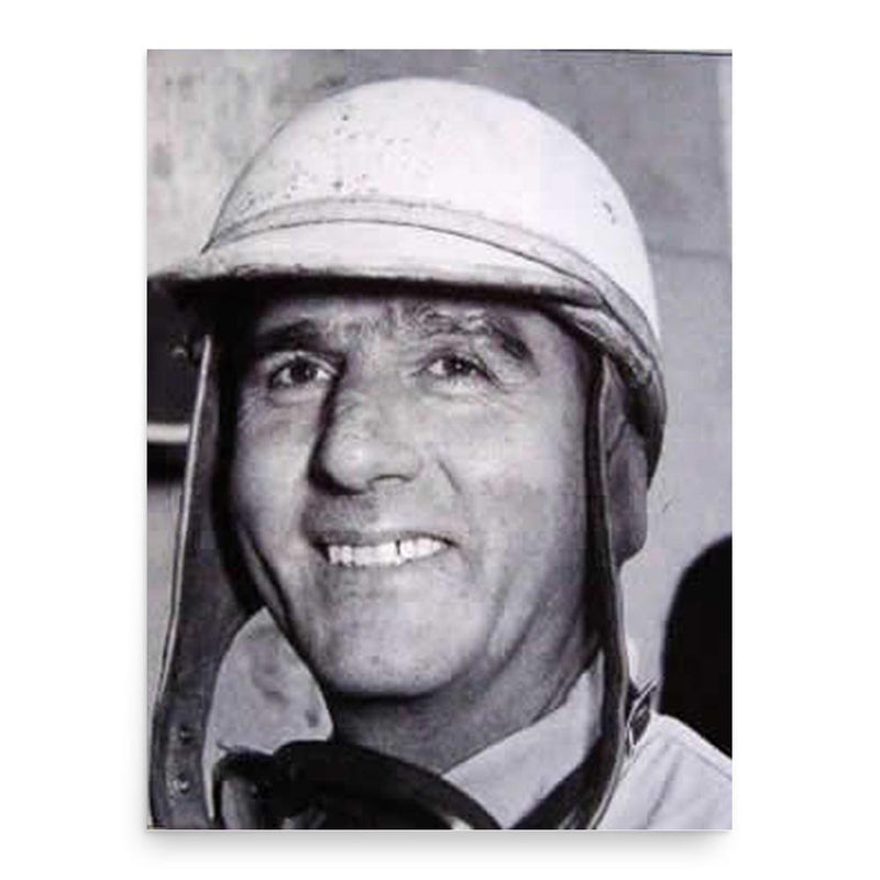 Giuseppe Farina poster print, in size 18x24 inches.