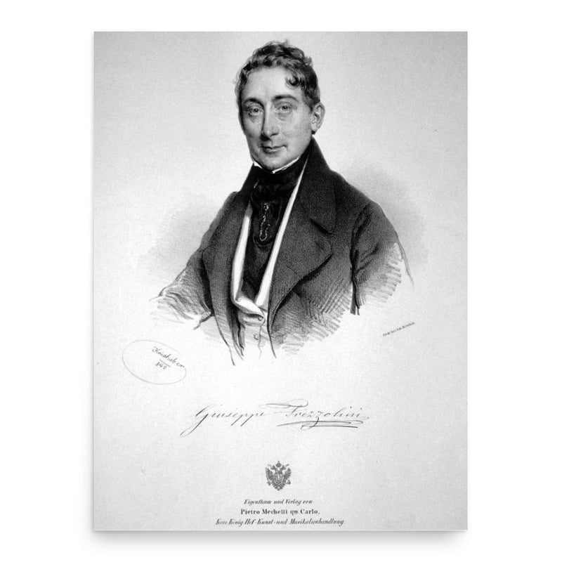 Giuseppe Frezzolini poster print, in size 18x24 inches.