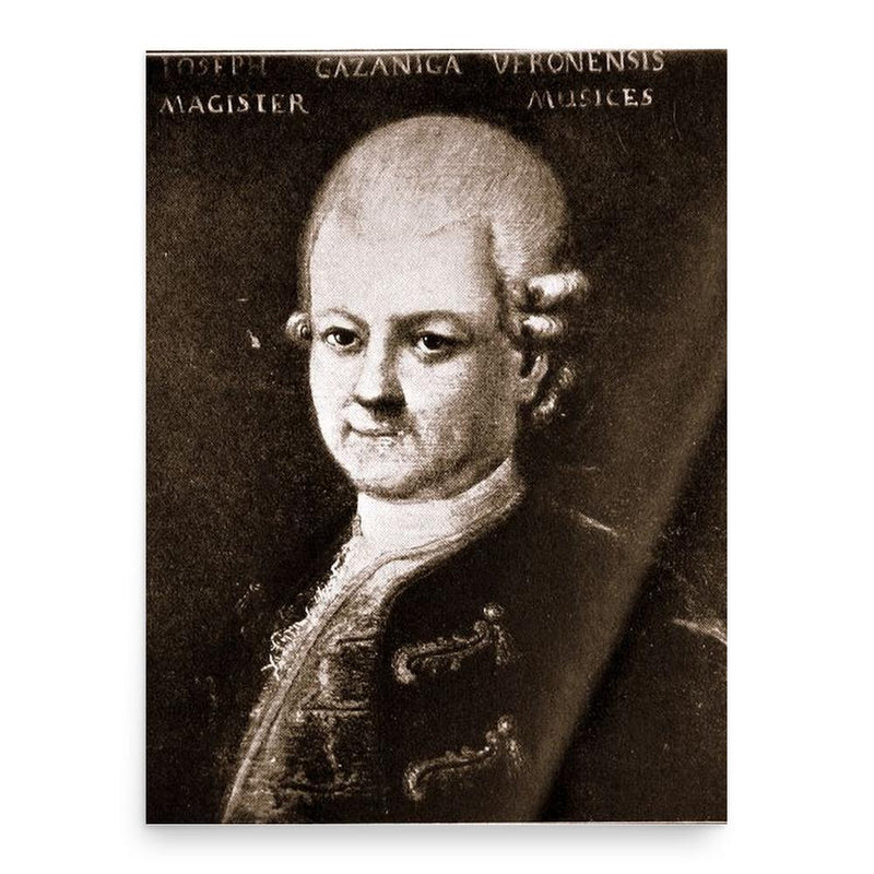 Giuseppe Gazzaniga poster print, in size 18x24 inches.