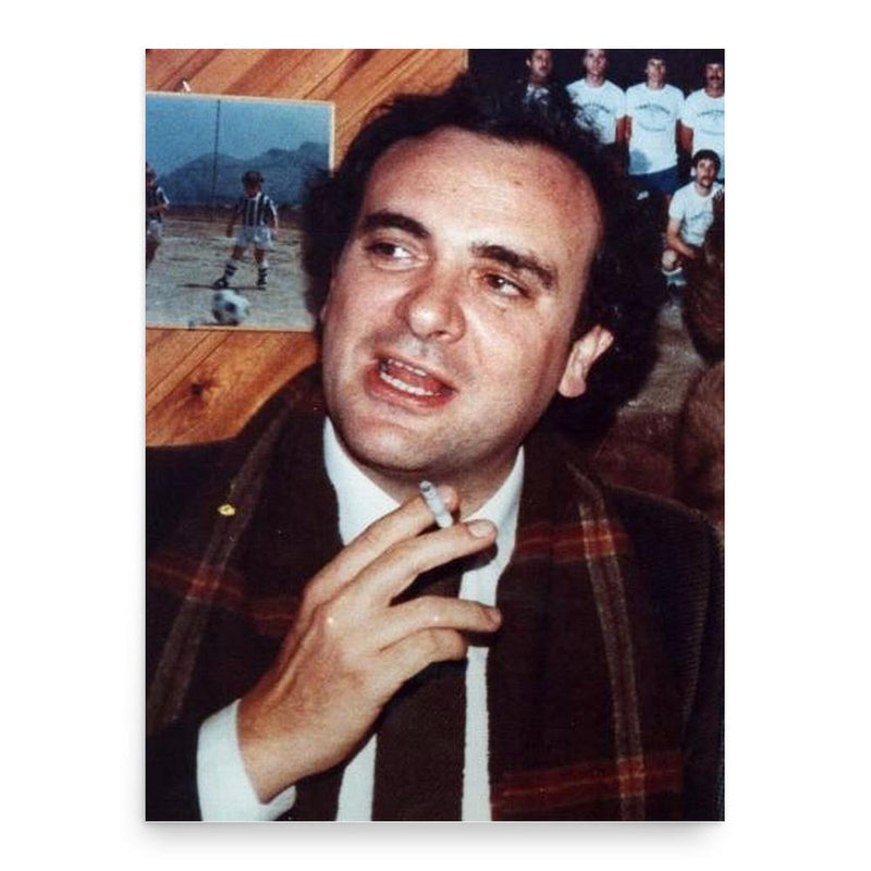 Giuseppe Montana poster print, in size 18x24 inches.