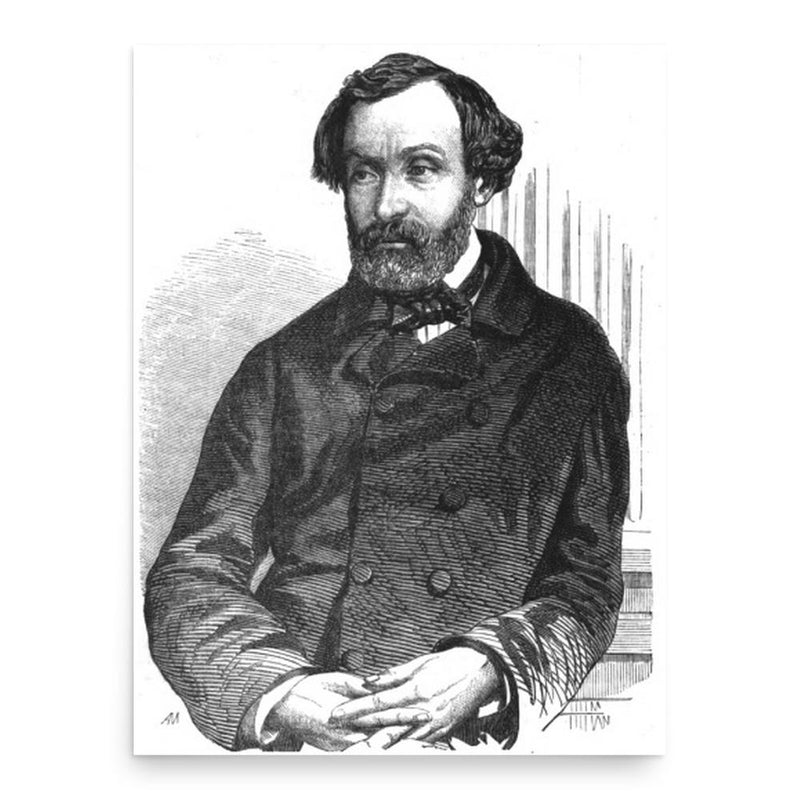 Giuseppe Montanelli poster print, in size 18x24 inches.