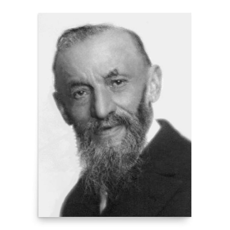 Giuseppe Peano poster print, in size 18x24 inches.