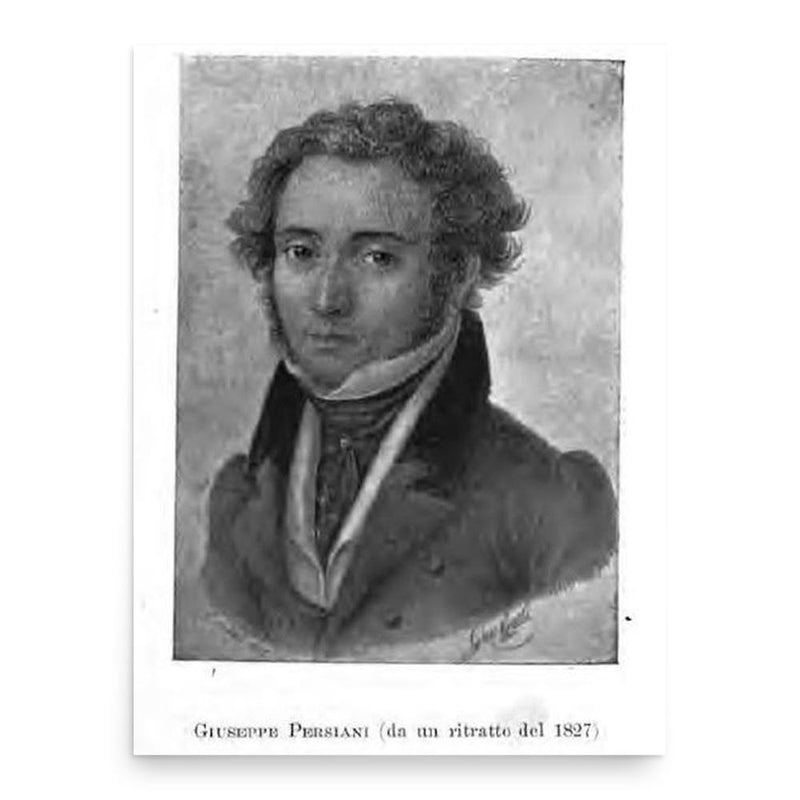 Giuseppe Persiani poster print, in size 18x24 inches.