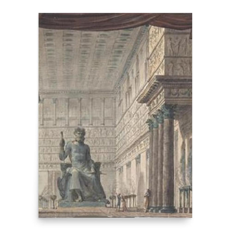 Giuseppe Quaglio poster print, in size 18x24 inches.