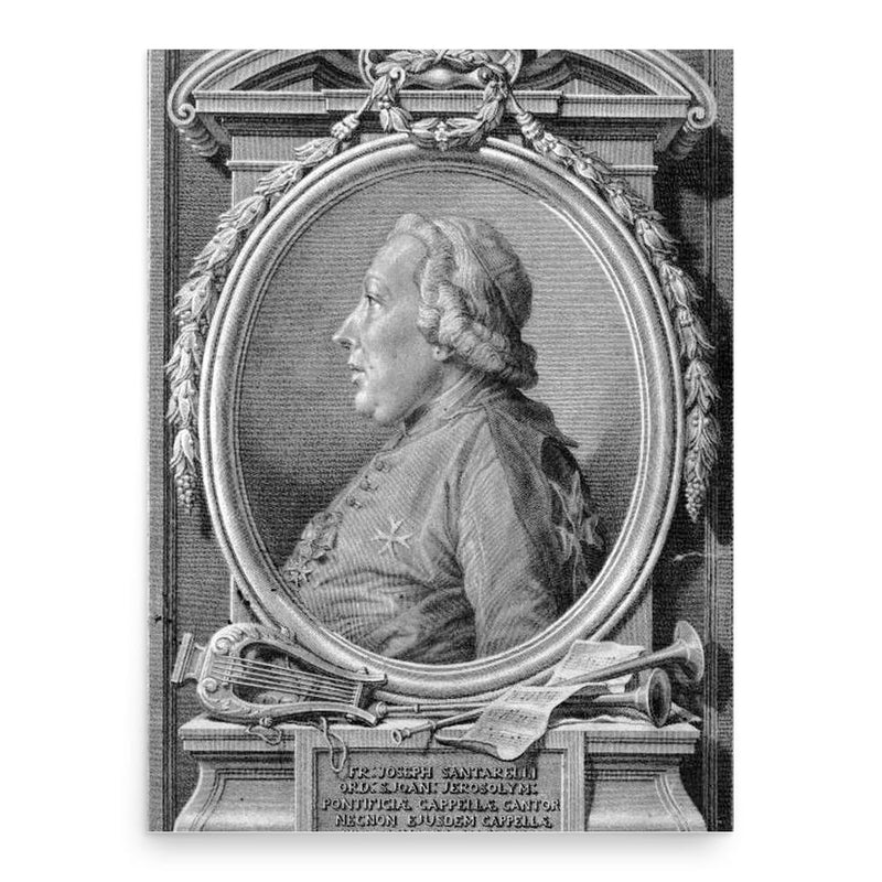 Giuseppe Santarelli poster print, in size 18x24 inches.