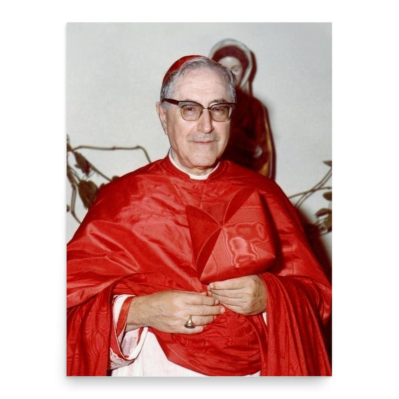 Giuseppe Siri poster print, in size 18x24 inches.