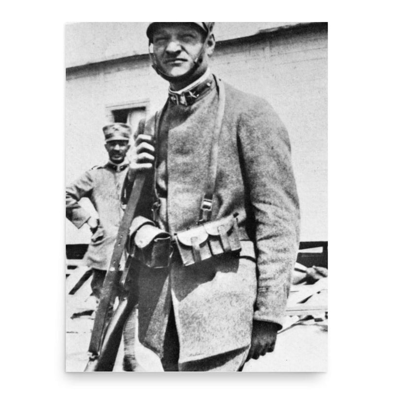 Giuseppe Ungaretti poster print, in size 18x24 inches.