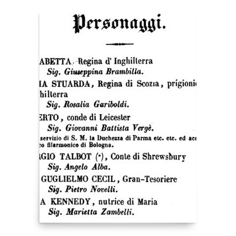 Giuseppina Brambilla poster print, in size 18x24 inches.