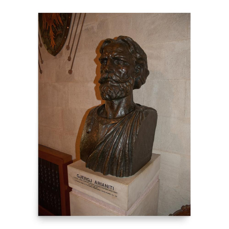 Gjergj Arianiti poster print, in size 18x24 inches.