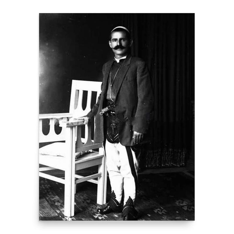 Gjon Markagjoni poster print, in size 18x24 inches.