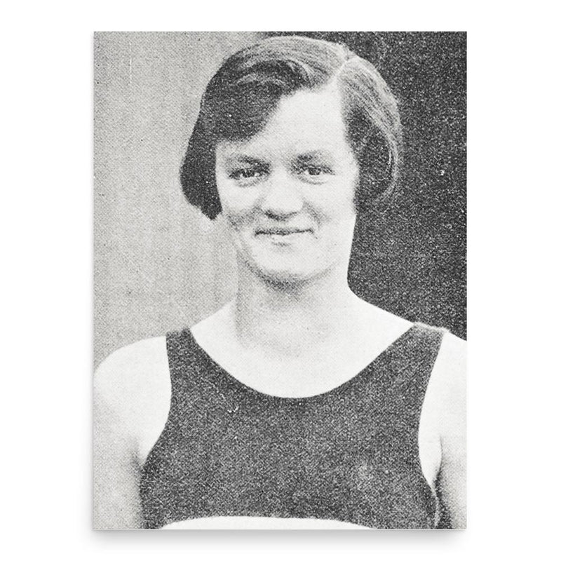 Gladys Pidgeon poster print, in size 18x24 inches.