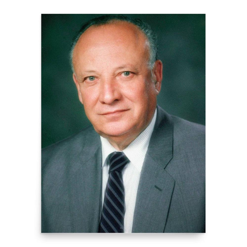 Glafcos Clerides poster print, in size 18x24 inches.