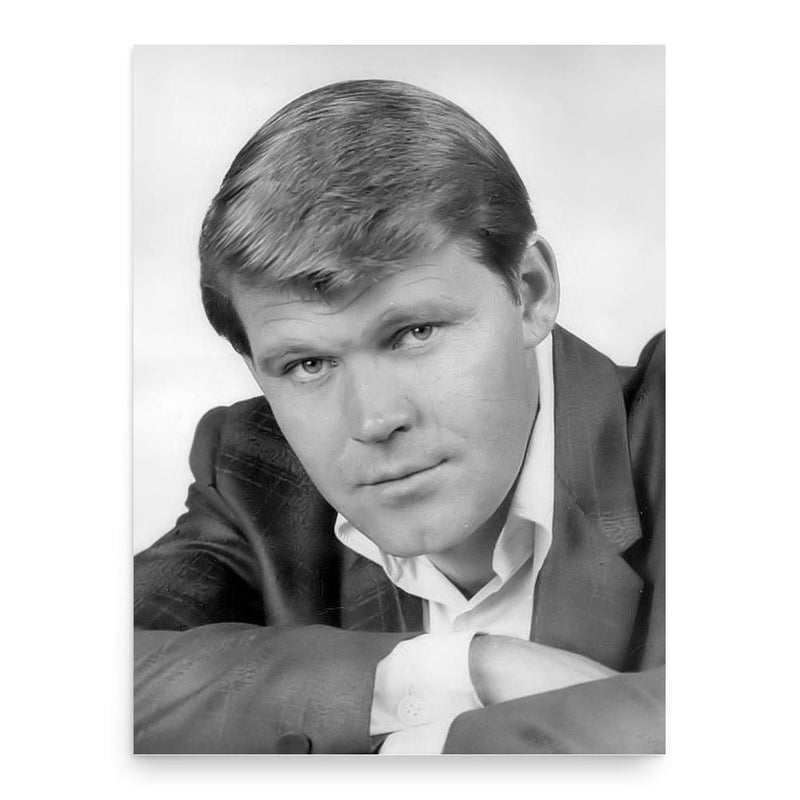 Glen Campbell poster print, in size 18x24 inches.