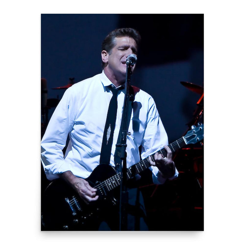 Glenn Frey poster print, in size 18x24 inches.