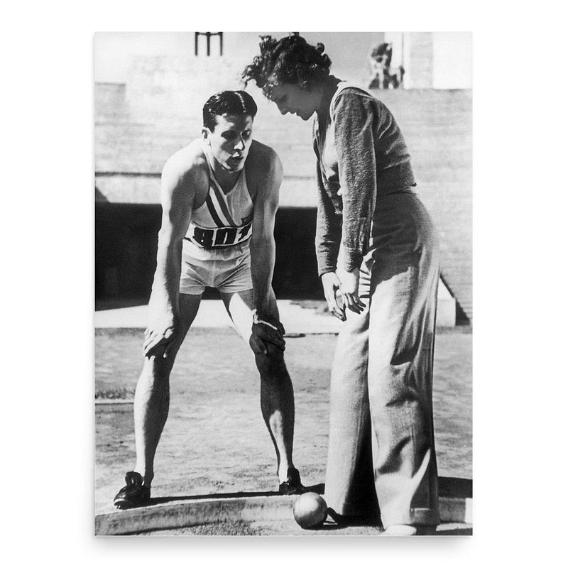 Glenn Morris poster print, in size 18x24 inches.