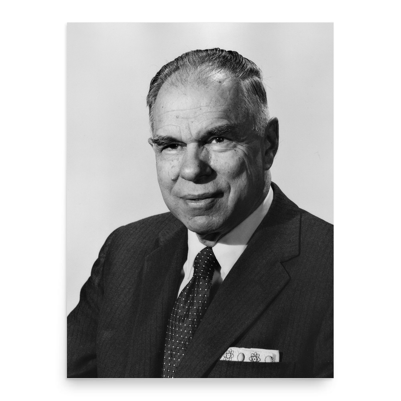 Glenn T. Seaborg poster print, in size 18x24 inches.