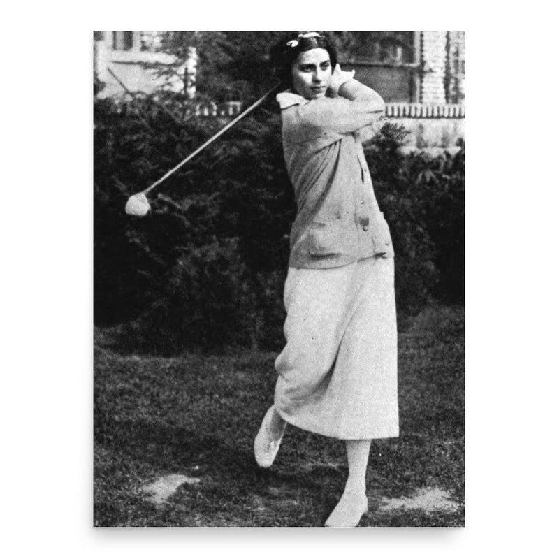 Glenna Collett-Vare poster print, in size 18x24 inches.