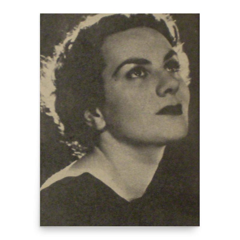 Gloria Alcorta poster print, in size 18x24 inches.