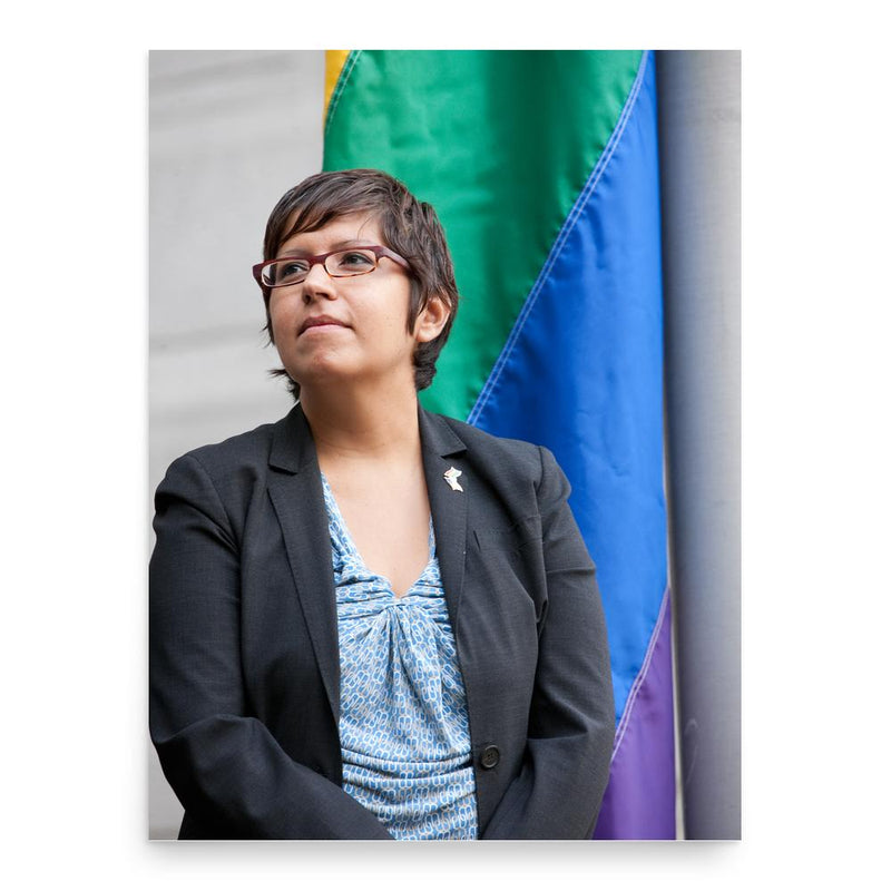 Gloria Casarez poster print, in size 18x24 inches.