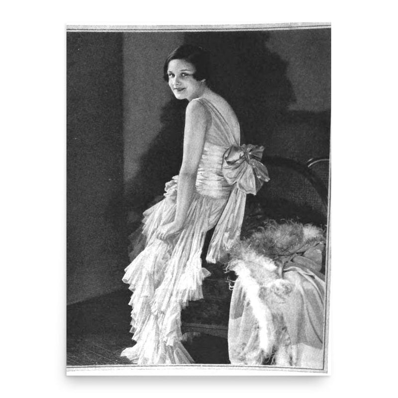 Gloria Gould poster print, in size 18x24 inches.