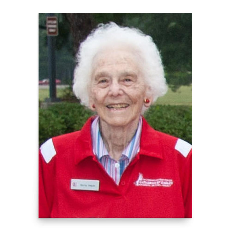 Gloria Heath poster print, in size 18x24 inches.