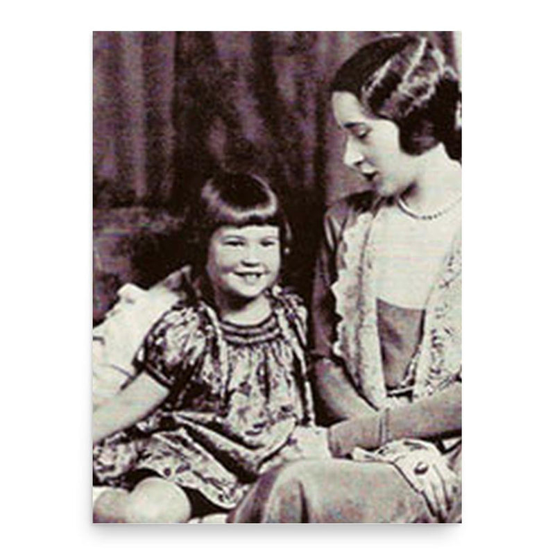 Gloria Morgan Vanderbilt poster print, in size 18x24 inches.