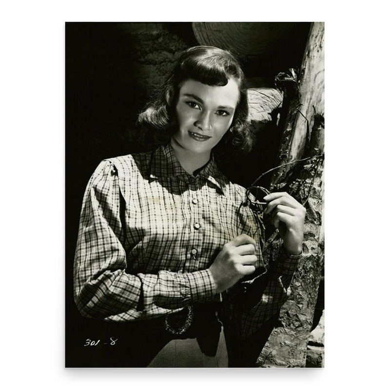 Gloria Talbott poster print, in size 18x24 inches.