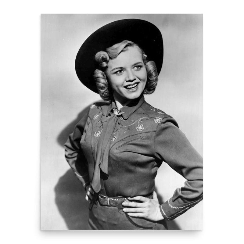 Gloria Winters poster print, in size 18x24 inches.