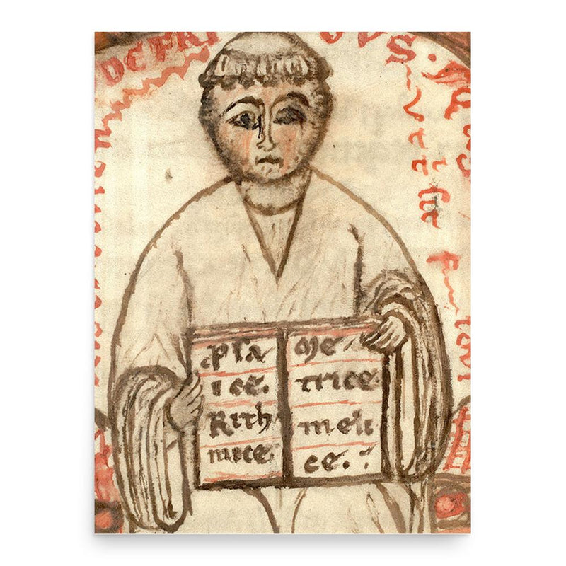 Godfrey of Saint Victor poster print, in size 18x24 inches.