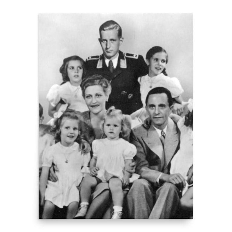 Goebbels children poster print, in size 18x24 inches.