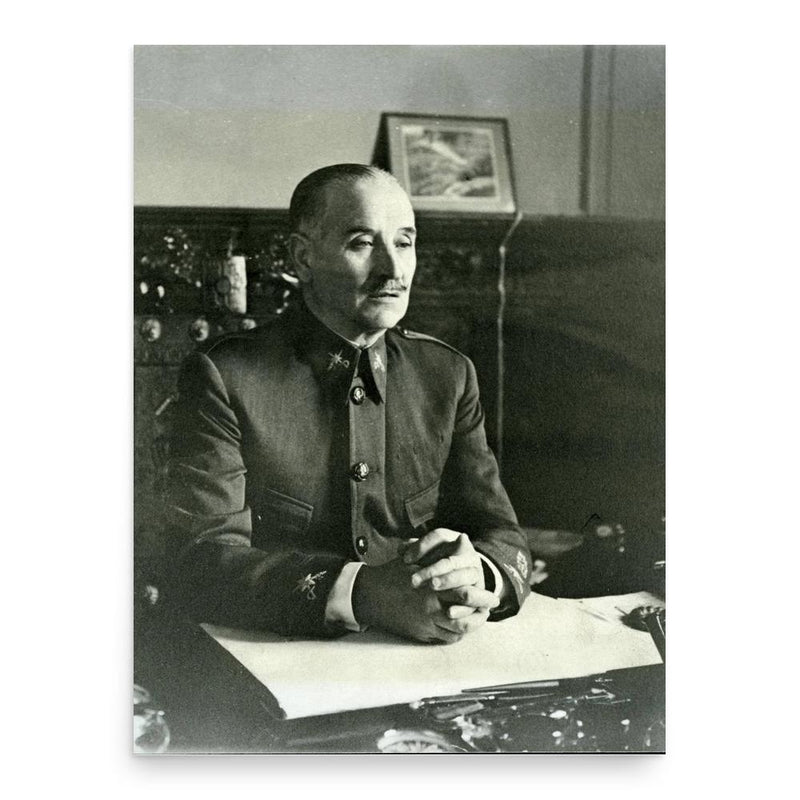 Gonzalo Queipo de Llano poster print, in size 18x24 inches.