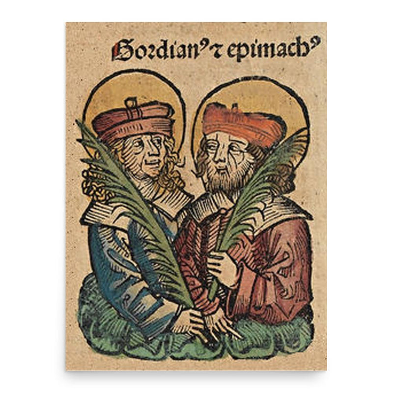 Gordianus and Epimachus poster print, in size 18x24 inches.