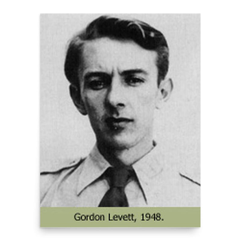 Gordon Levett poster print, in size 18x24 inches.