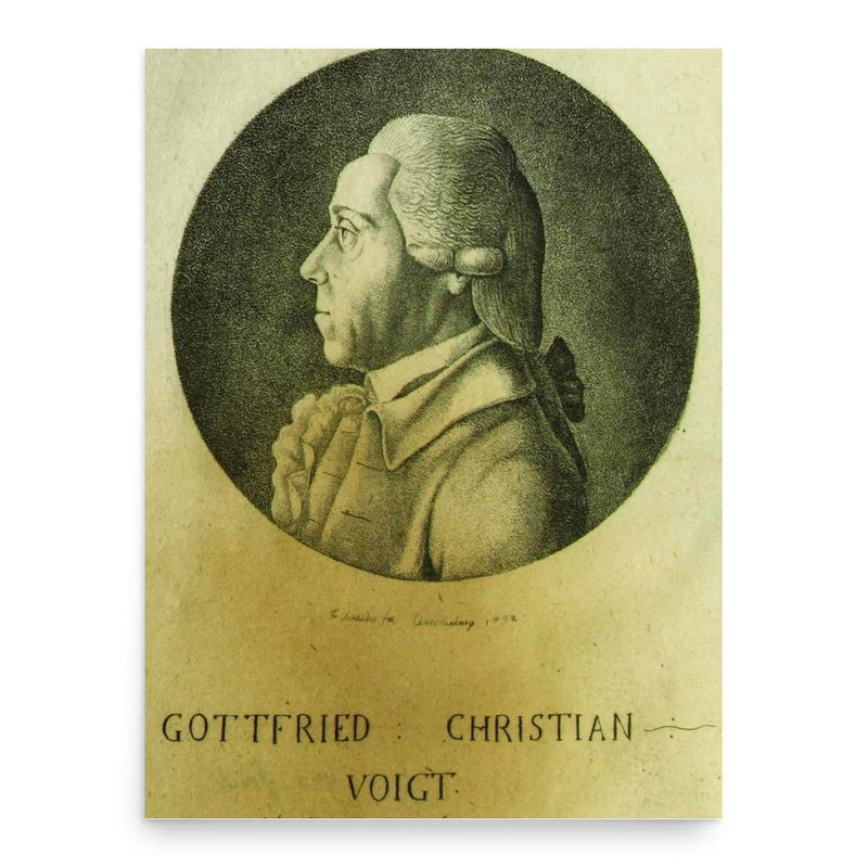 Gottfried Christian Voigt poster print, in size 18x24 inches.