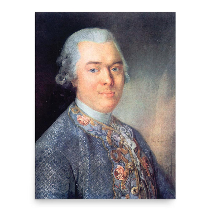 Gottfried van Swieten poster print, in size 18x24 inches.