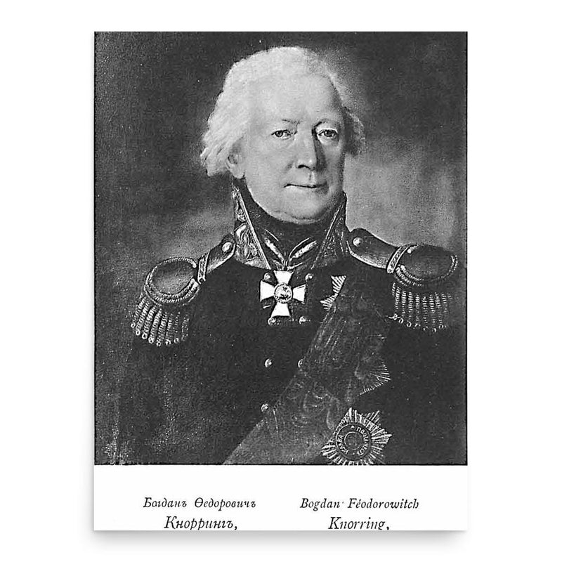 Gotthard Johann von Knorring poster print, in size 18x24 inches.