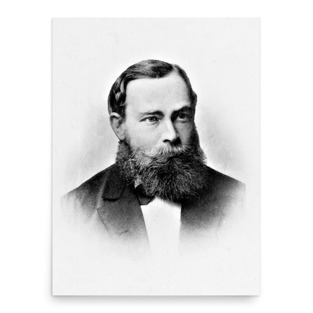 Gottlob Frege poster print, in size 18x24 inches.